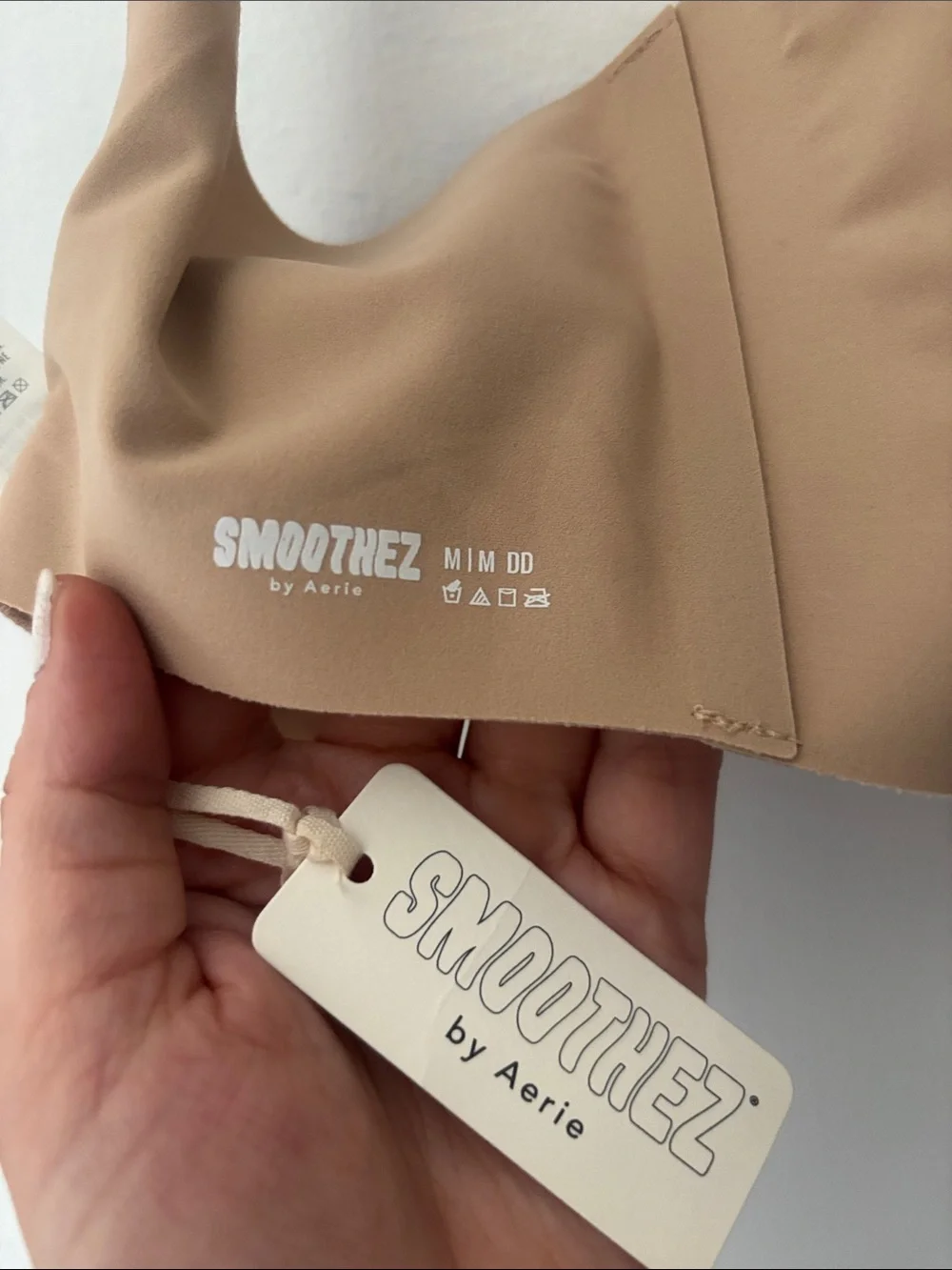 ✨NWT✨aerie smoothez Tan Wireless Bralette Size M